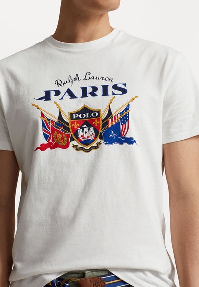 Polo Ralph Lauren SHORT SLEEVE - T-shirt med print - classic oxford white