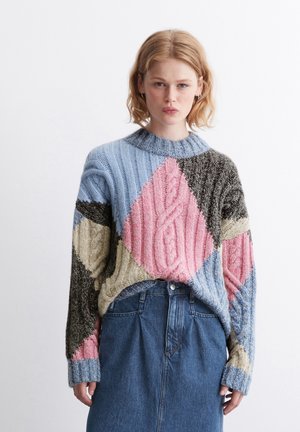 Strickpullover - medium blue