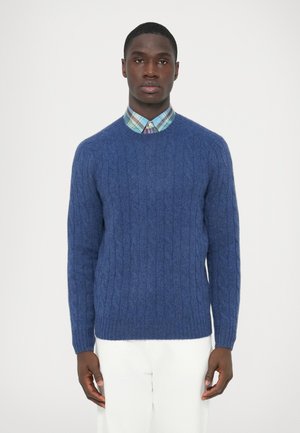 CABLE LONG SLEEVE - Pulóver - rustic navy heather