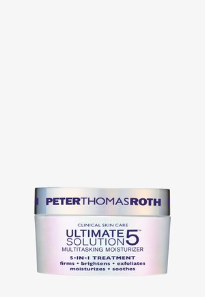 Pot Peter Thomas Roth Ultimate 5 Solution multitasking moisturizer met 5-in-1 behandeling voor versteviging, opheldering, exfoliatie, hydratatie en kalmering.