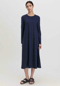 hessnatur LANGARM PURE - Camicia da notte - dunkelblau