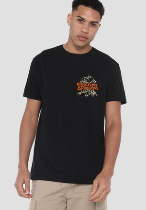 DUNGEONS DRAGONS DRAG ME TO THE ABYSS FRONT BACK - T-Shirt print - black