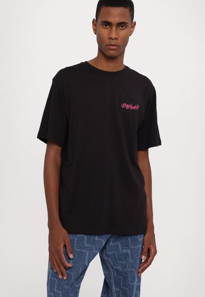 Les Benjamins SHORT SLEEVE TEE - Print T-shirt - noir
