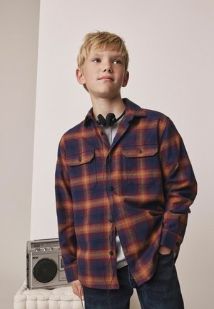 Next, REGULAR FIT - LONG SLEEVE CHECK SHIRT - Shirt - burnt orange check