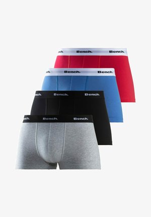 Bench, 4 PACK - Kurze Boxershorts - royalblau/graun meliert/rot/schwarz