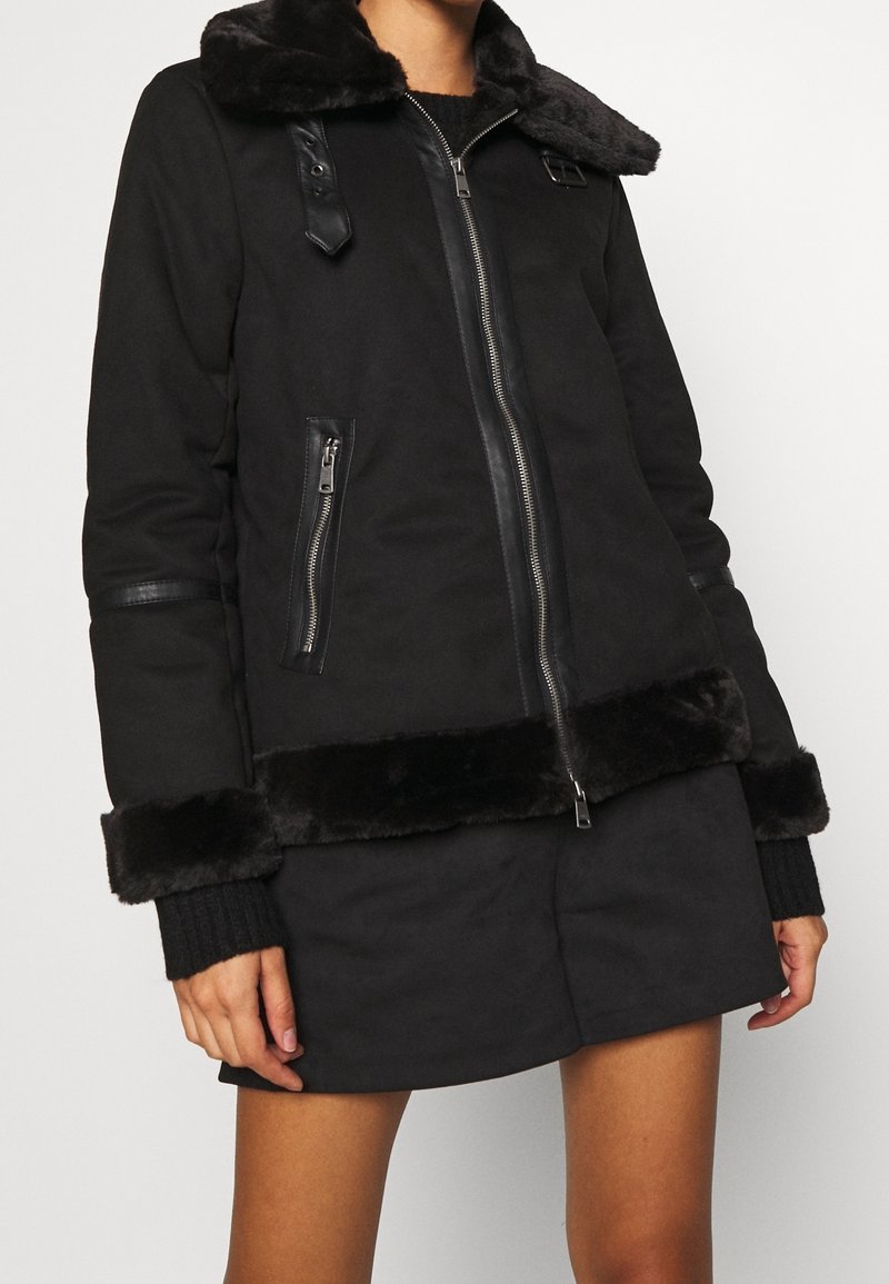 ONLY Veste en similicuir - black