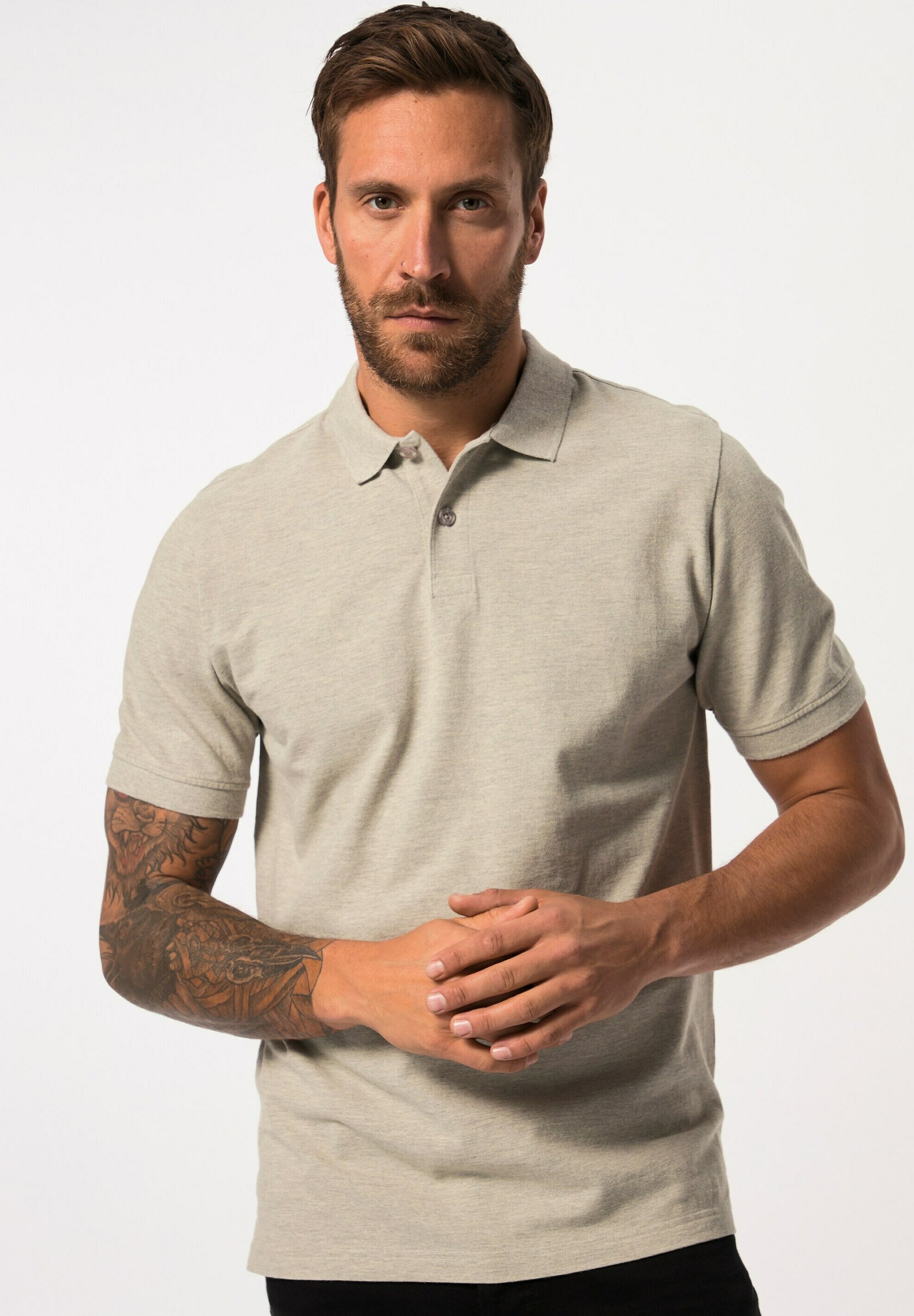 JP1880 GROSSE GRÖSSEN BIS 8XL KNOPFLEISTE Poloshirt