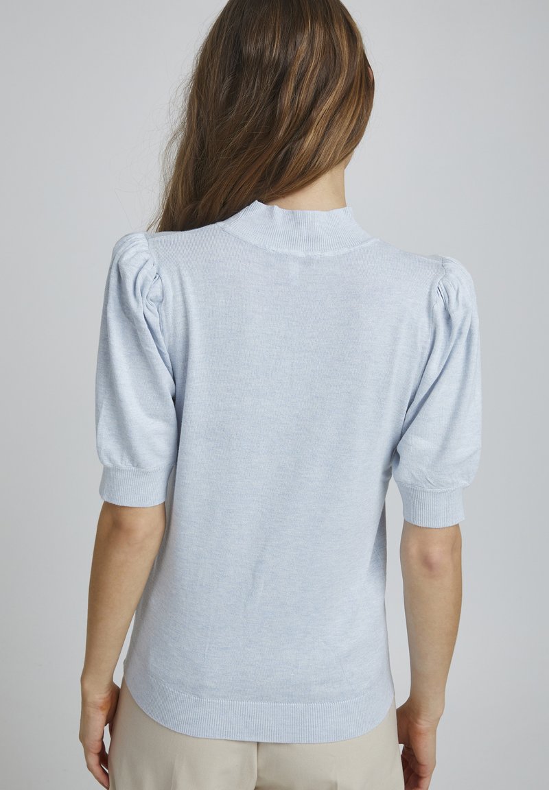 Damen T-Shirts | b.young BYMMPIMBA PUFF SLEEVE T-Shirt print kentucky blue melange/blau - EV49394 Damen T-Shirts | b.young BYMMPIMBA PUFF SLEEVE T-Shirt print kentucky blue melange/blau - EV49394