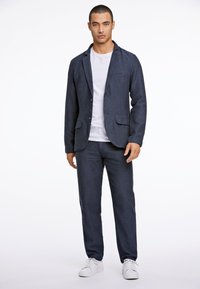 Lindbergh HERRINGBONE - Hlače - navy