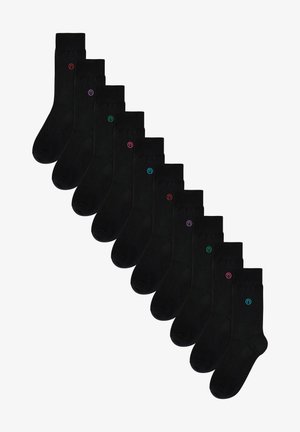 Next N LOGO TEN PACK - Nogavice - black