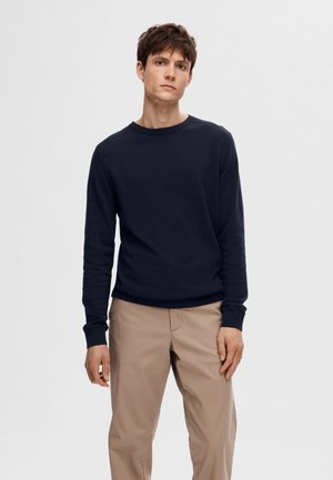 SLHBERG CREW NECK - Pullover - navy blazer