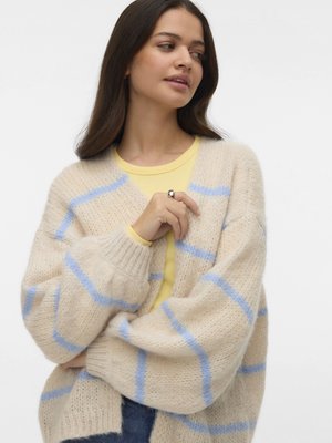 Vero Moda MAYBE ART OPEN CARDIGAN - Cardigan - birch
