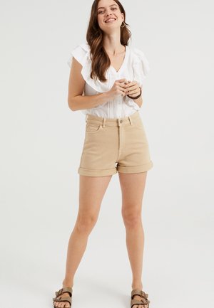 Shorts vaqueros - beige