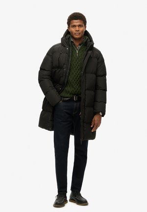 HOODED PUFFER - Winter coat - black