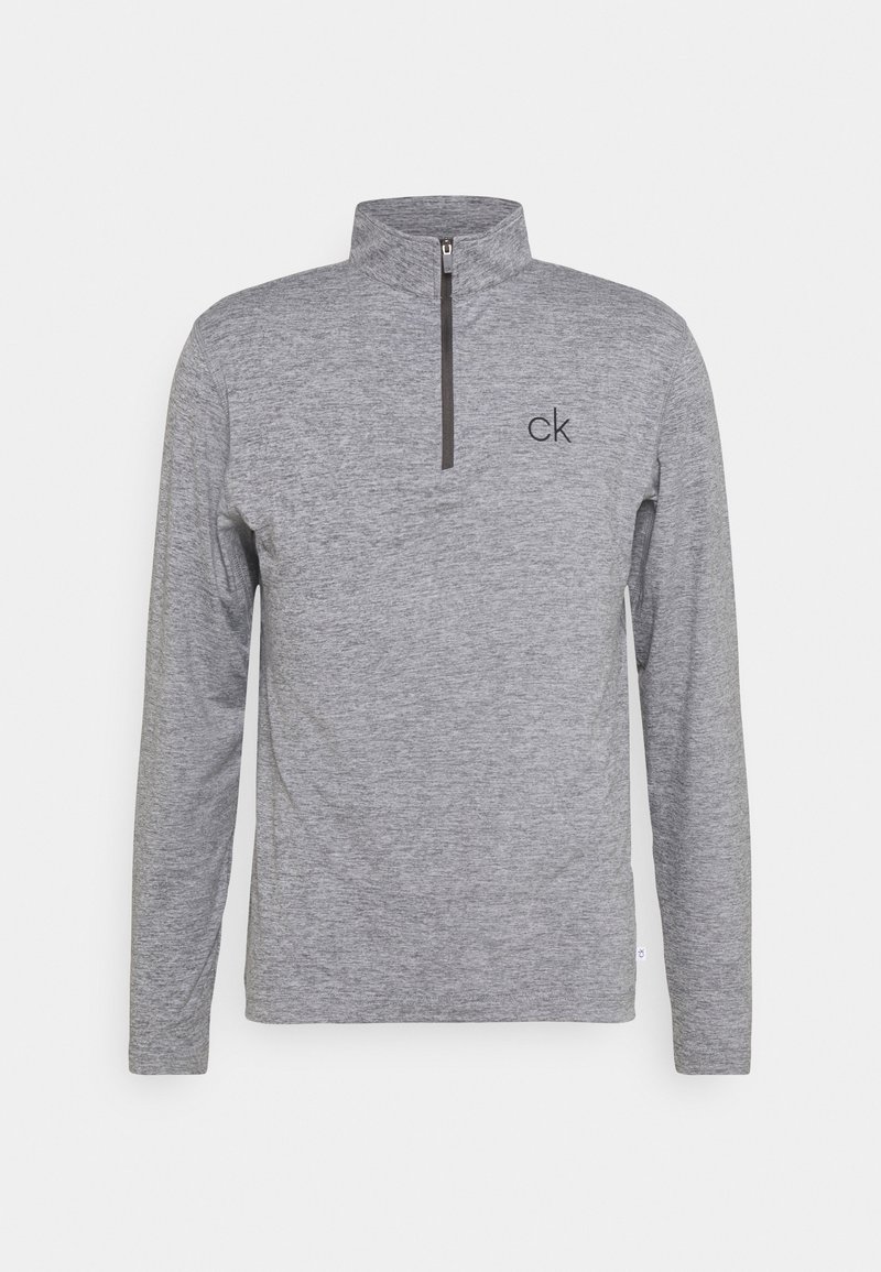 Calvin Klein Golf NEWPORT HALF ZIP - Camisola de manga comprida - silver