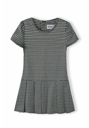 SHORT SLEEVE DOGTOOTH - Hverdagskjole - black white