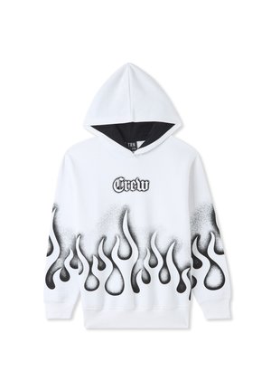 Terranova FIAMME - Felpa con cappuccio - bianco ottico