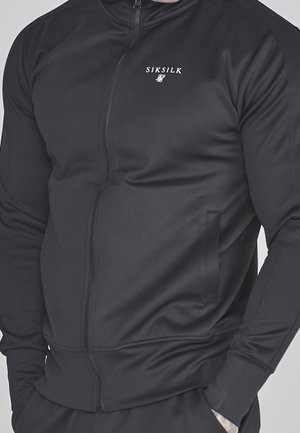 Sweater met rits - black