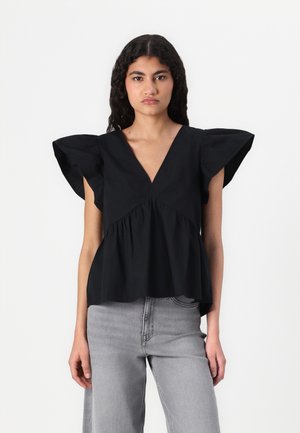 VMJARLOTTE V NECK - Blouse - black