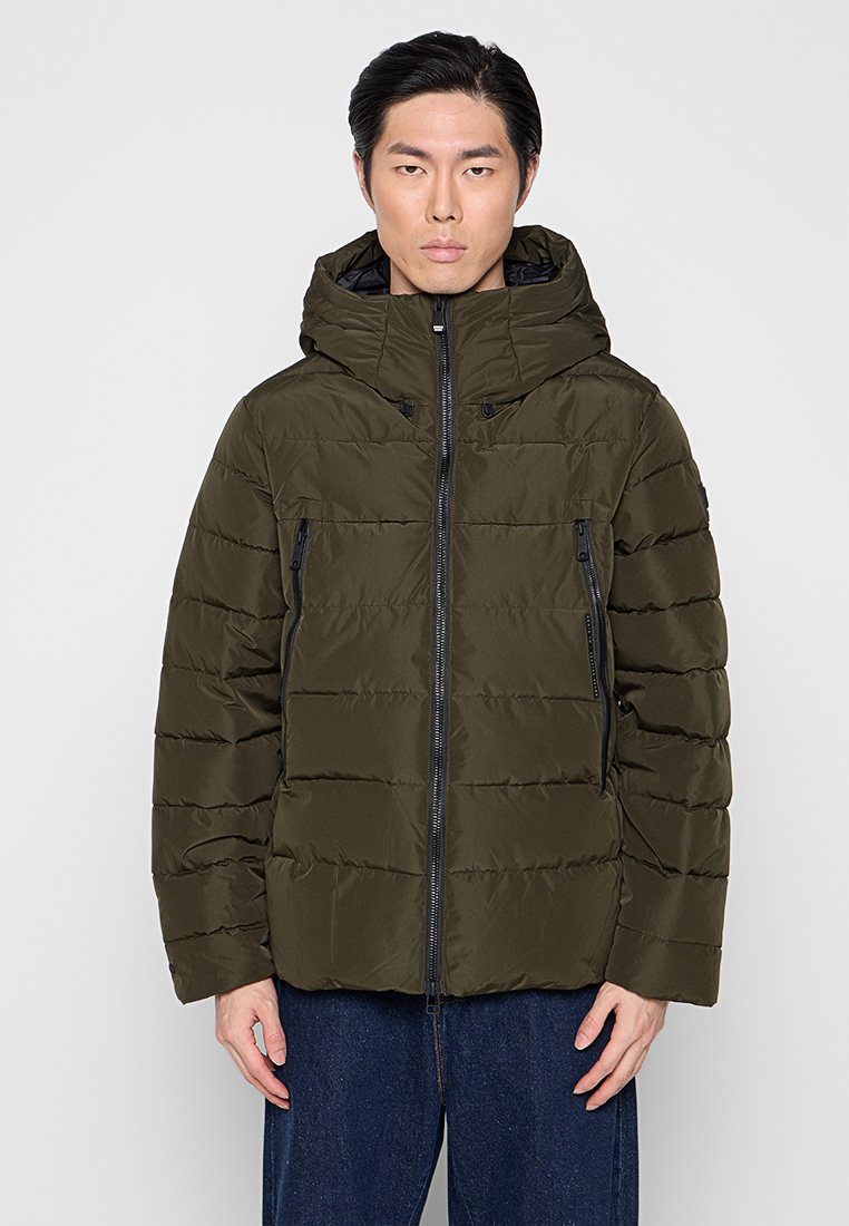 khujo Winterjas olijfgroen