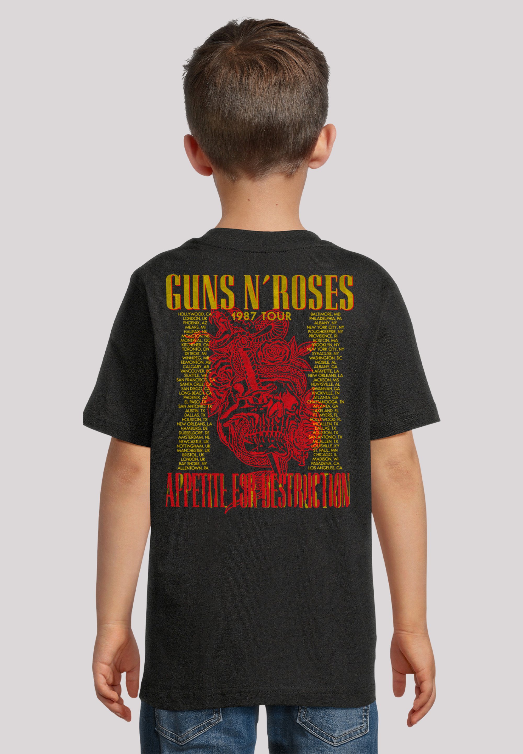 F4NT4STIC GUNS N' ROSES 1987 TOUR VINTAGE ROCK - T-Shirt print