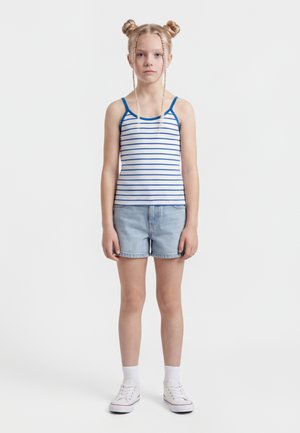 STRIPED - Topper - white royal