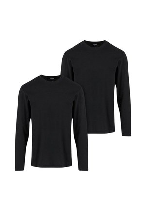 2-PACK - Topper langermet - black black