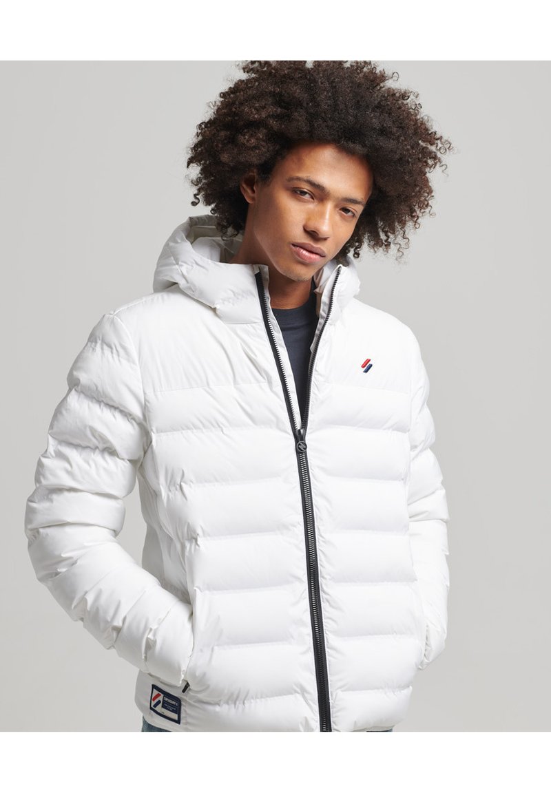 Superdry HEAT SEALED Winter jacket optic/white denim Zalando.de