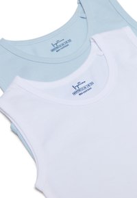 OVS THREE-PACK RACERBACK - Hemd - white light blue