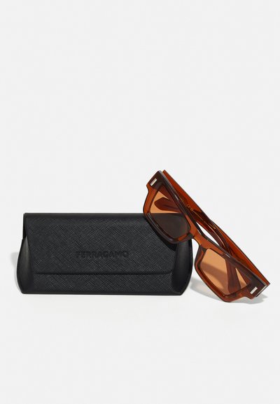 FERRAGAMO UNISEX - Sunglasses - transparent brown