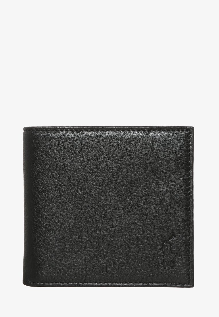 Polo ralph lauren classic leather billfold wallet in black Clearance