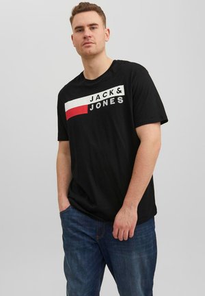 Jack & Jones RUNDHALS CORP 3 STÜCK - T-Shirt print - weiß   navy play   black play