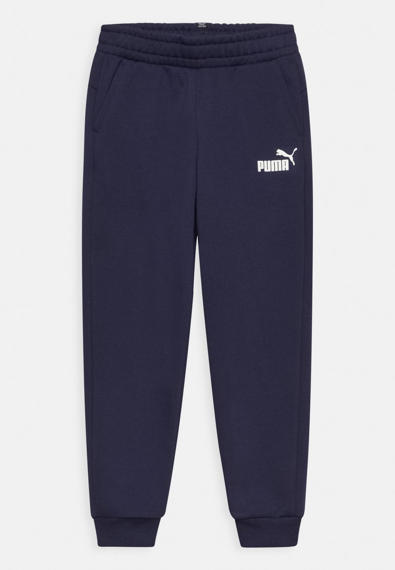 Puma LOGO PANTS UNISEX Teplákové kalhoty peacoat/tmavě modrá