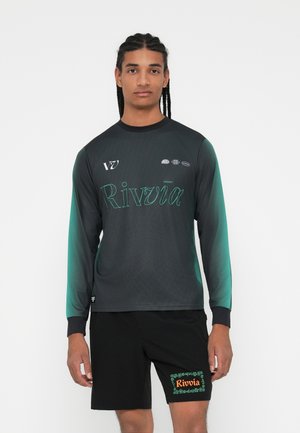 MAZE - Camiseta de manga larga - black/green