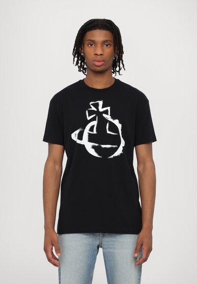 Vivienne Westwood STENCIL ORB CLASSIC UNISEX - Print T-shirt - black