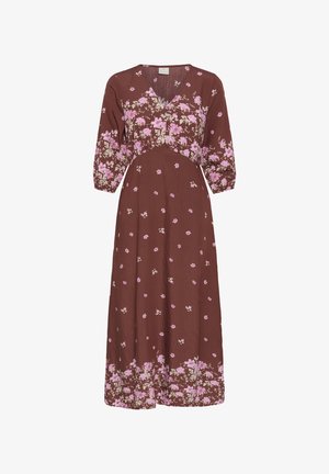 Kaffe, KAROSINE LONG DRESS - Maksimekko - henna border flower