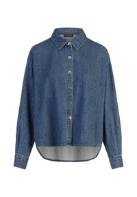 Apart MIT KRISTALLSTEINEN - Overhemdblouse - mittelblau