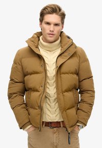 Superdry & Co EVEREST HOODED PUFFER - Winterjas - kangaroo brown