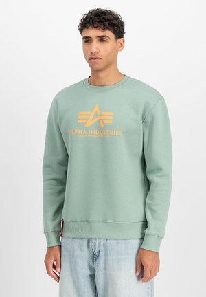 Alpha Industries, BASIC SWEATER - Sweatshirt - frost green