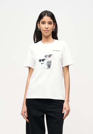 IKON DUO AQUARELLE - Camiseta estampada - white