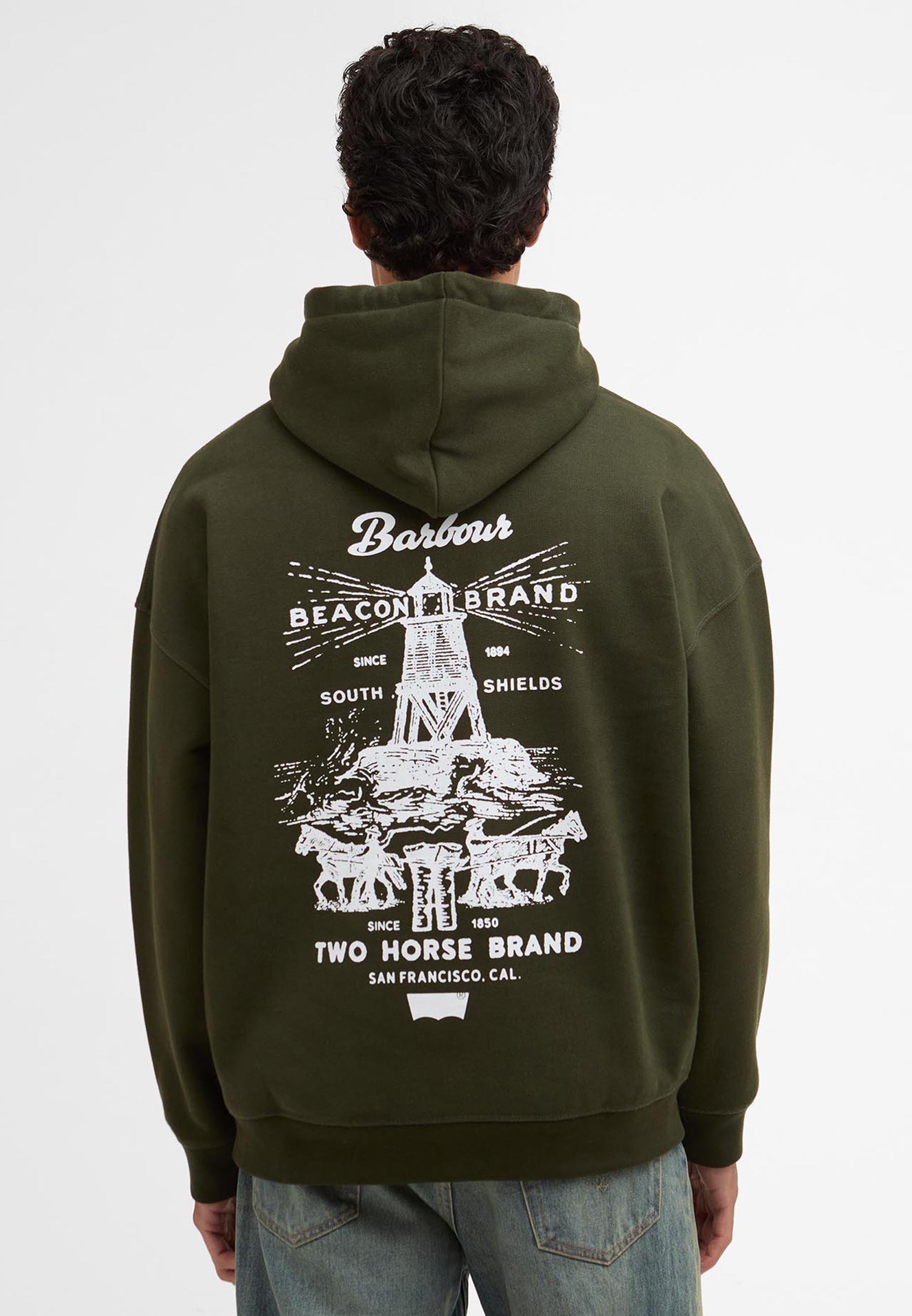 Barbour BARBOUR X LEVI'S® GRAPHIC HOODIE - Hoodie - rosin/dark