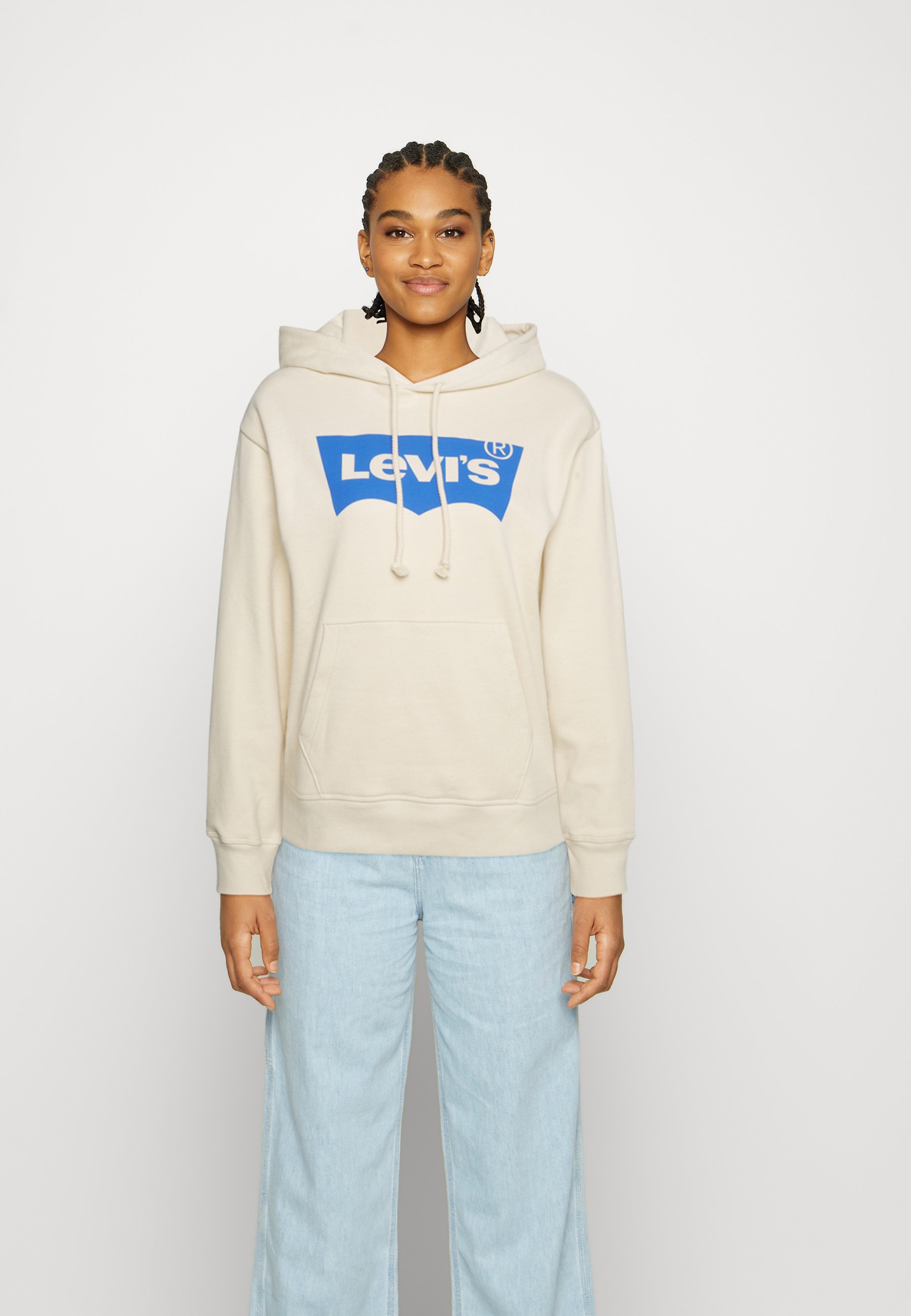 Levi's® GRAPHIC STANDARD HOODIE - Sudadera - light yellow/crema - Zalando.es