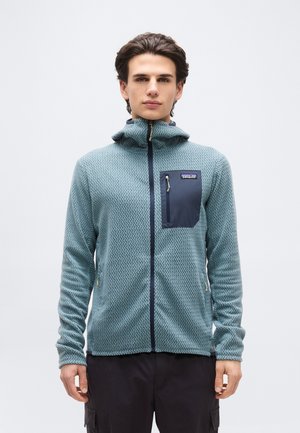 FULL ZIP HOODY - Fliisjakk - blue sage