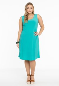 YOEK SLEEVELESS - Jerseykleid - turquoise