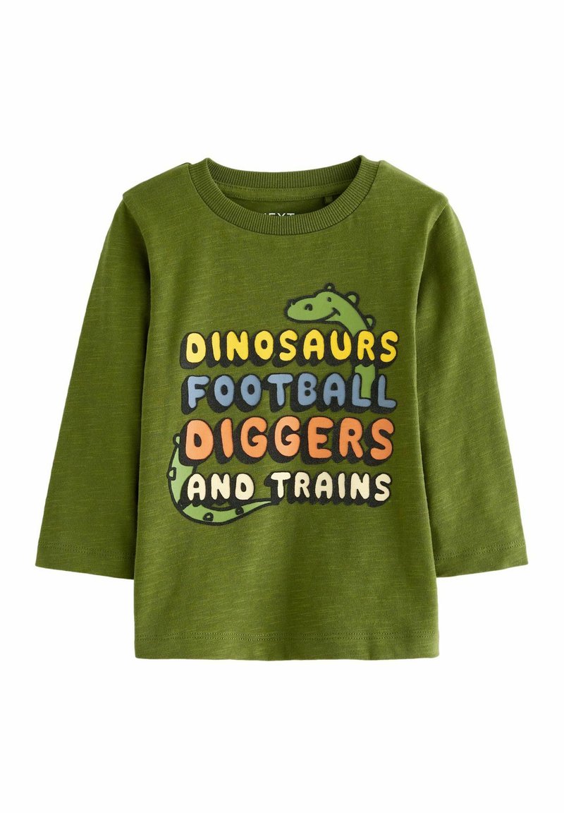Next REGULAR FIT - Langærmet T-shirt - green dinosaur