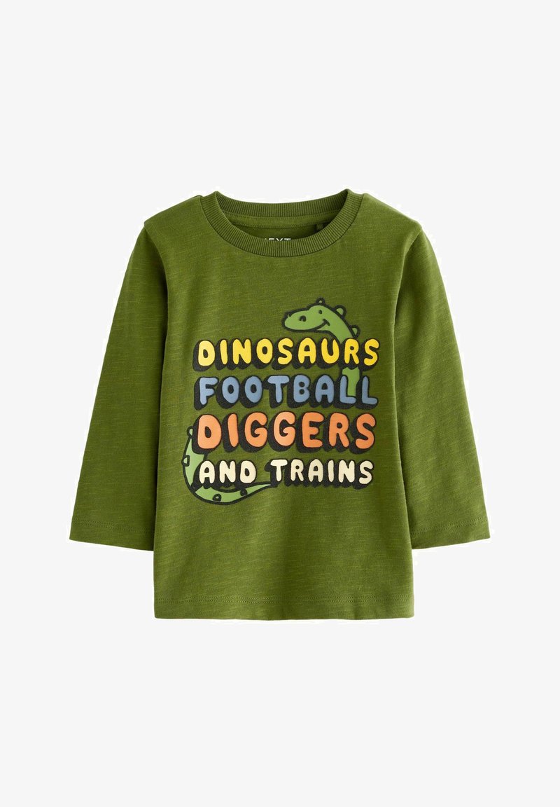 Next REGULAR FIT - Langærmet T-shirt - green dinosaur