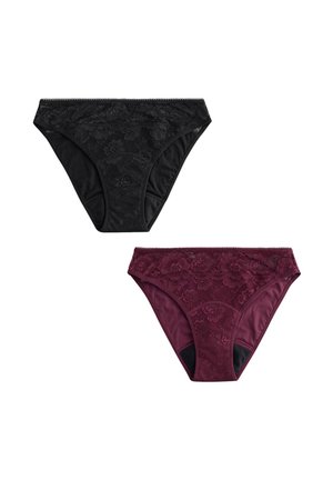 Next 2 PACK . - Culottes menstruelles - black   berry