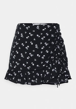 RUFFLE MINI SKORT - Minigonna - navy floral