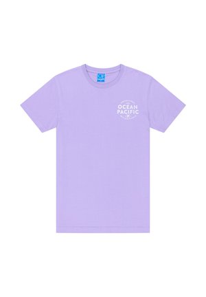 Ocean Pacific, OCEAN PACIFIC HERREN T-SHIRT NORMALE PASSFORM SANTA TERESA - T-shirt print - purple white