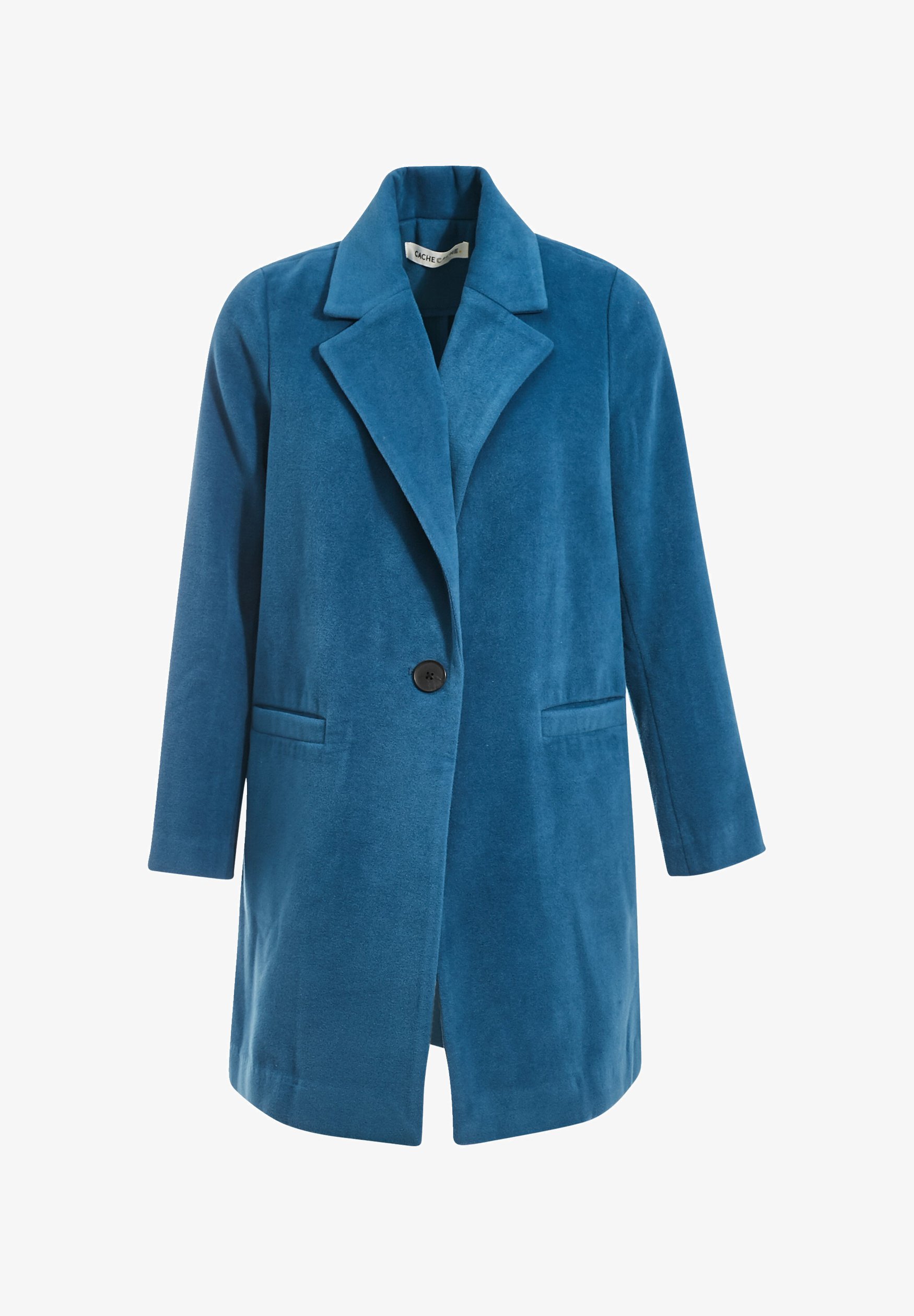 Bleu Pétrole Manteau Long En Laine Femme Manteau Femme Long Droit